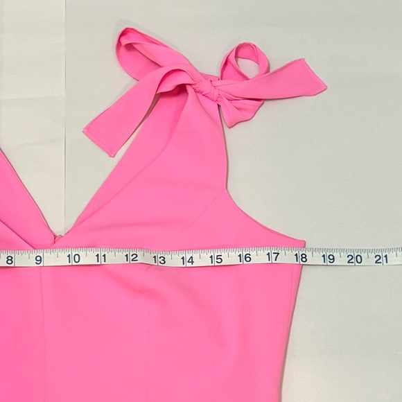Amanda Uprichard “Allora” Mini Dress in Shocking Pink Size Large - Picture 6 of 11